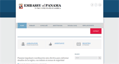 Desktop Screenshot of embassyofpanama.org