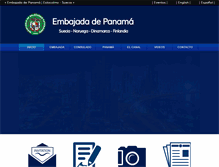 Tablet Screenshot of embassyofpanama.se